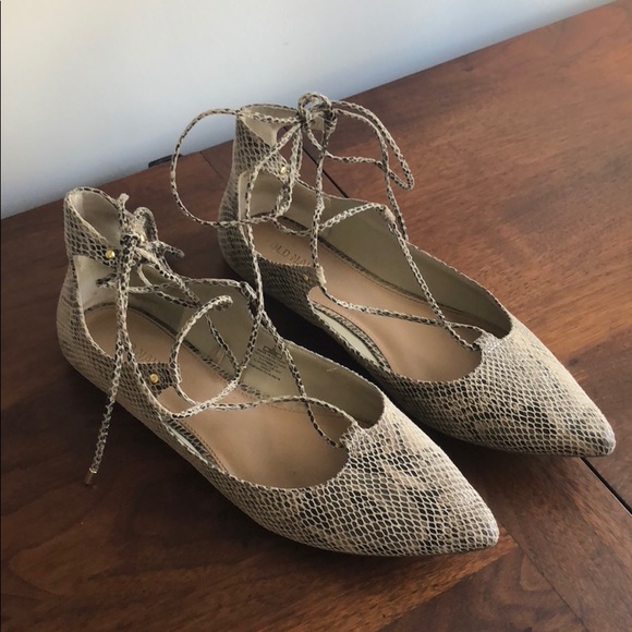 old navy snakeskin flats